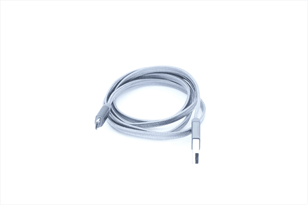 Micro USB til USB A kabel 1.0 m flettet grå