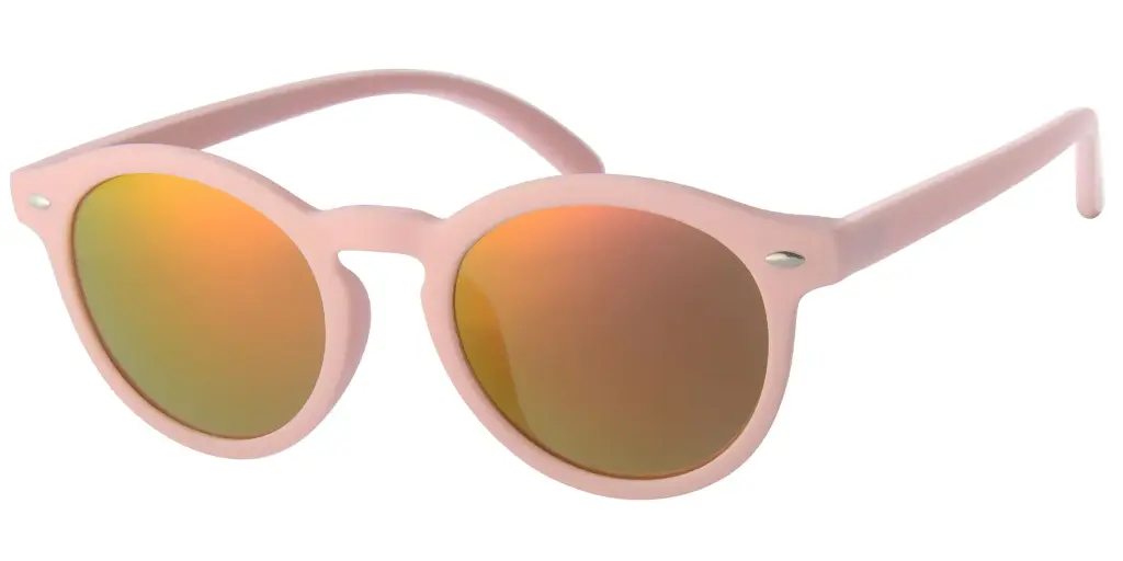 Solbrille pink med spejl glas