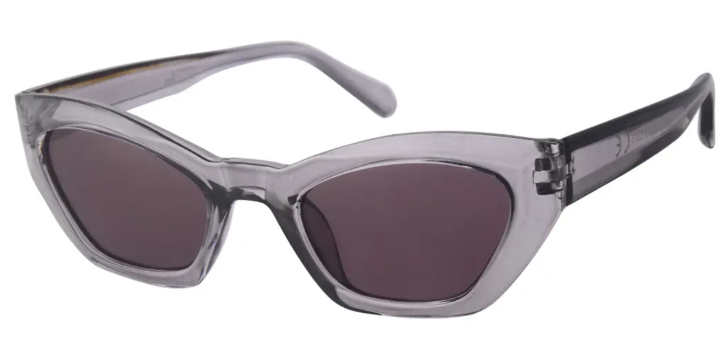 Solbrille transparent model med sorte glas