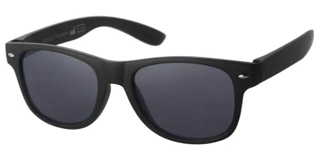 Solbrille sort med sølv dekoration wayfarer variant med sorte glas