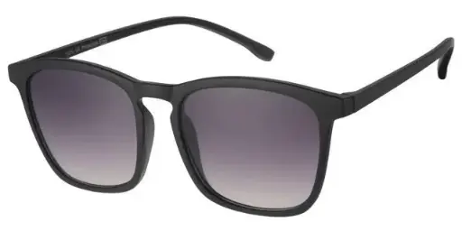 [404330-40431] [404330-40431] Solbrille mat sort med gradueret sort glas