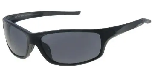 [404378-70164] [404378-70164] Solbrille sport mat sort med sorte glas