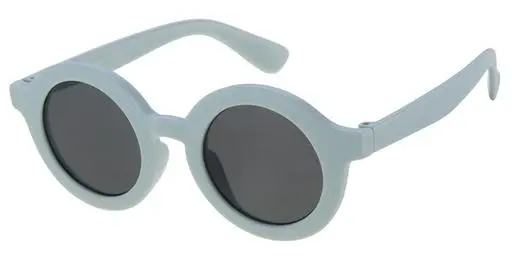 [505169-24020] [505169-24020] Børne Solbrille mat blå med sorte glas