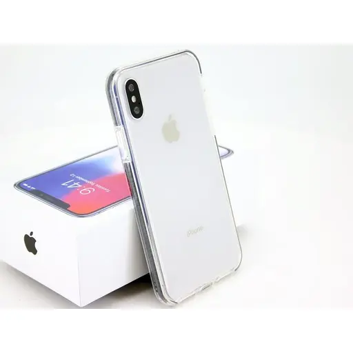 [812041] [812041] IPHONE 7/8/SE TRANSPERANT COVER MED SORT BUMPER INDENI