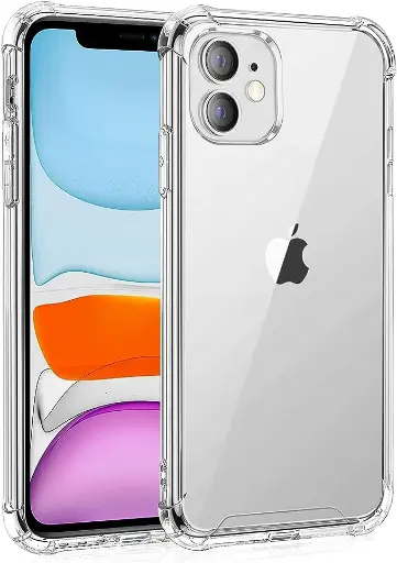 [816008] [816008] IPHONE 13 Mini TRANSPERANT COVER MED FORSTÆRKEDE HJØRNER