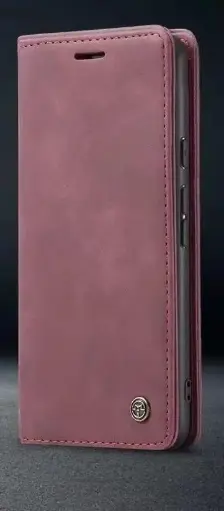 [817019] [817019] IPHONE 14 PRO MAT RØD VINTAGE LOOK FLIP COVER