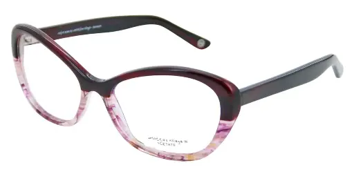 [CV0024_C3] Retro eyes 55-18 RedBlack/Crystal rose