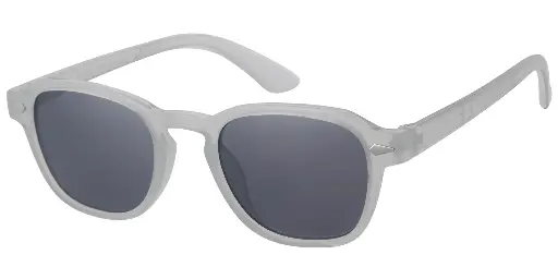 [505309-24046] Solbrille transparent med dekoration og sorte glas