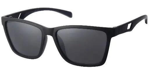 [404525-20263] Solbrille mat sort samt sorte glas 