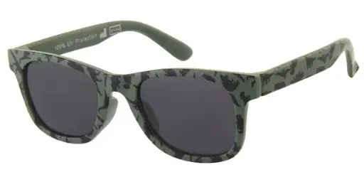 [505298-12009] Solbrille blå med dino dekoration samt sorte Glas 