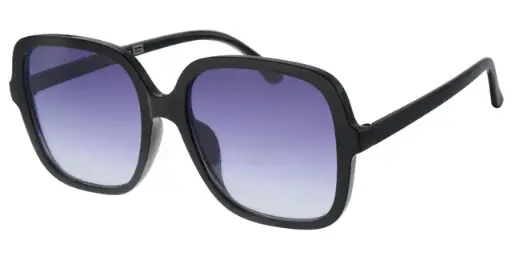 [404516-60846] Solbrille sort med graduerede sorte glas